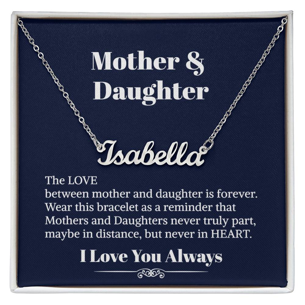 Mother Daughter Necklace - To My Daughter Necklace - Personalized Name Necklace  - Necklace For Daughter - Gift For Daughter From Mom - Birthday Gift For Daughter