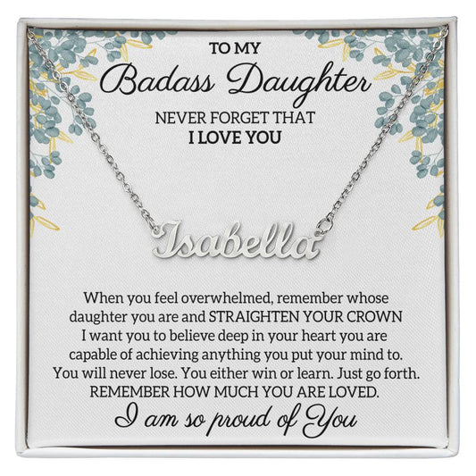 My Daughter Necklace From Dad, Personalized Necklace, Daughter Necklace, Father Daughter Necklace, Gift For My Daughter, Birthday Necklace
