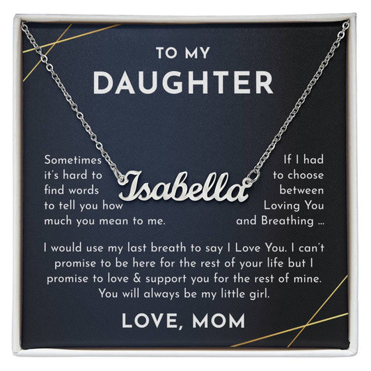 daughter mom name necklace