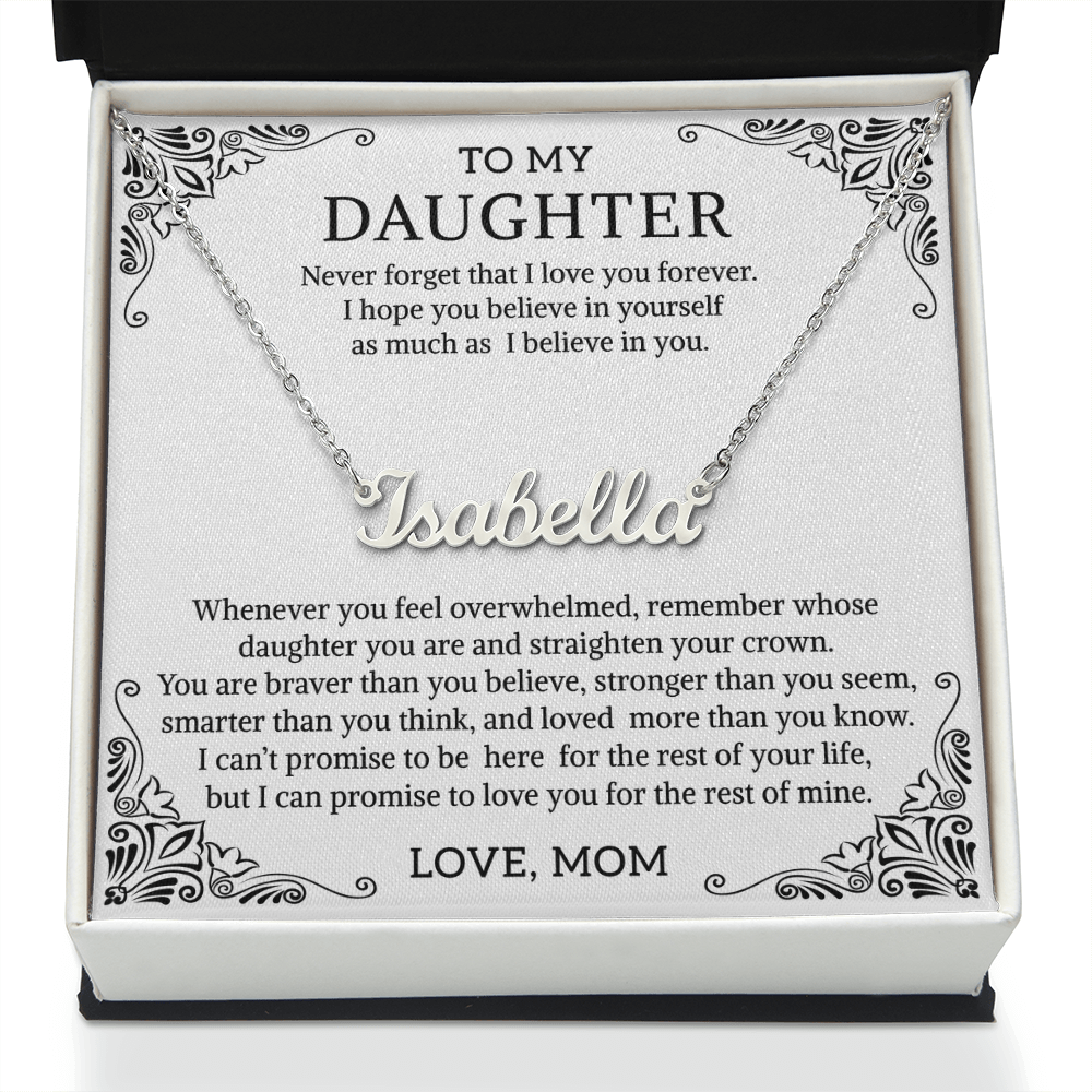 Name necklace daughter