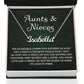 Auntie Gift Aunt Gifts From Niece, Personalized Name Necklace Birthday Christmas Jewelry For Aunt
