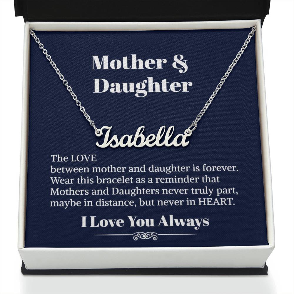 Mother Daughter Necklace - To My Daughter Necklace - Personalized Name Necklace  - Necklace For Daughter - Gift For Daughter From Mom - Birthday Gift For Daughter