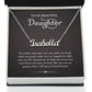 Daughter Gifts From Mom Dad To My Daughter Necklace Graduation Gifts Birthday Christmas Message Card LED Gift Box