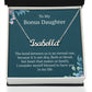 Heartfelt Birthday Surprise: Beautiful Personalized Name Necklace for My Wonderful Bonus Daughter