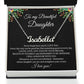 To My Beautiful Daughter Necklace, Mother's Day Graduation Birthday Christmas Jewelry Gifts from Mom Dad with Heartfelt Message Card & Elegant Box