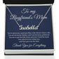 Gift to My Boyfriend's Mom Necklace, Personalized Name Necklace , Boyfriends Mom Necklace