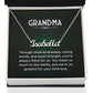 Grandma Gifts From Granddaughter Mothers Day Necklace Christmas Birthday Gift From Grandson To My Grandmother Pendant Jewelry Present With Message Card & Gift Box
