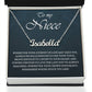 To My Niece Personalized Name Necklace, Perfect Birthday or Graduation Gift with Blessing Card and Gift Box Packaging