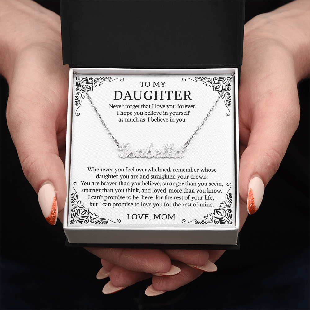 Name necklace daughter