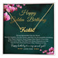 Golden Birthday Gift with Message Card - Happy Golden Birthday Necklace Gift for Her: Women, Girl, Sister, Daughter, Friend