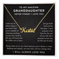 granddaughter necklace card