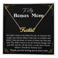 Personalized Name Necklace for Step Mom Mothers Day Gifts Christmas Birthday Jewelry Gifts for Bonus Mom Step Mother