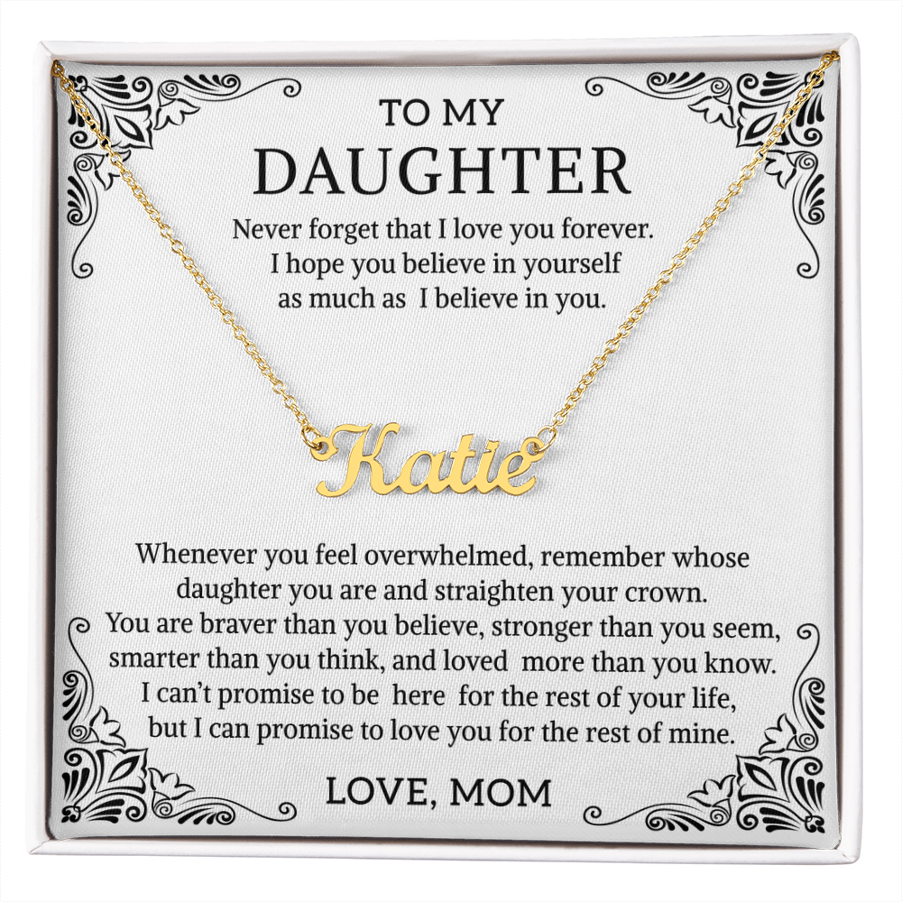 Name necklace daughter