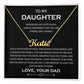 Gifts to My Daughter Necklace From Dad Personalized Name Necklace Father Daughter Necklaces On Birthday, Anniversary Includes Gift Box
