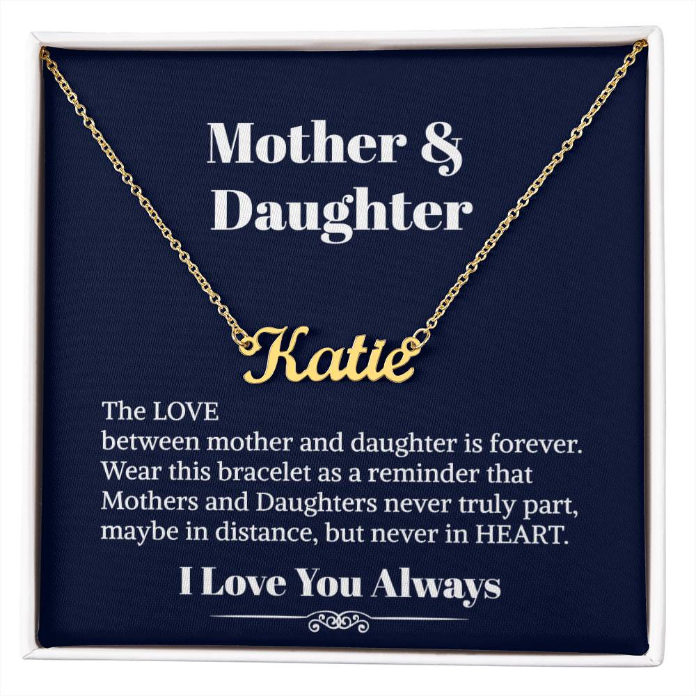 Mother Daughter Necklace - To My Daughter Necklace - Personalized Name Necklace  - Necklace For Daughter - Gift For Daughter From Mom - Birthday Gift For Daughter