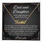 Daughter Personalized Name Necklace Jewelry Gift from Dad for Women, Teens, Girls Jewelry for Daughter Birthday Gifts from Father