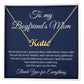 Gift to My Boyfriend's Mom Necklace, Personalized Name Necklace , Boyfriends Mom Necklace