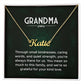 Grandma Gifts From Granddaughter Mothers Day Necklace Christmas Birthday Gift From Grandson To My Grandmother Pendant Jewelry Present With Message Card & Gift Box