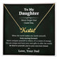Daughter Gifts from Dad Personalized Name Necklace Birthday Christmas Valentine's day Gifts