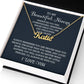 To My Niece Personalized Name Necklace, Niece Gift from Aunt, Niece Gift, Birthday Gift for Niece, Niece Birthday Card, Gift for Niece Necklace