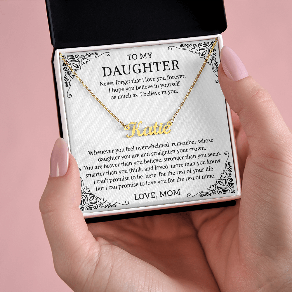 Name necklace daughter