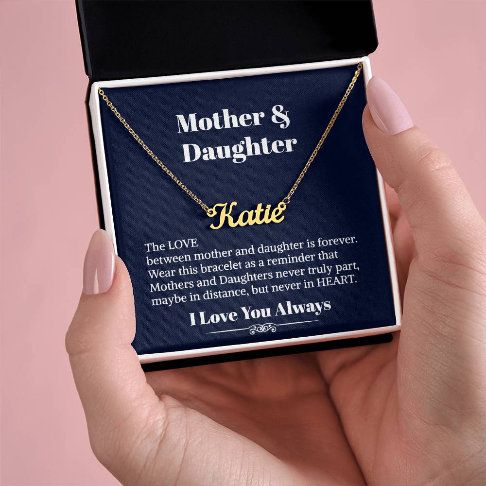 Mother Daughter Necklace - To My Daughter Necklace - Personalized Name Necklace  - Necklace For Daughter - Gift For Daughter From Mom - Birthday Gift For Daughter