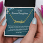 Heartfelt Birthday Surprise: Beautiful Personalized Name Necklace for My Wonderful Bonus Daughter