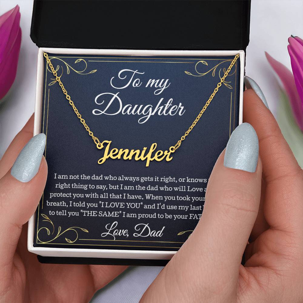 Daughter Gifts From Dad, To My Daughter Necklace From Dad, Love Knot Necklace, Daughter Necklace, Father Daughter Necklace, Gift For My Daughter, Birthday Gift, Christmas Gift To Daughter From Dad