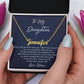 Daughters Birthday Gift with Message Card, Birthday Graduation Gifts for Daughter Personalized Name Necklace for Women