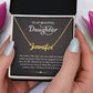 Daughter Gifts From Mom Dad To My Daughter Necklace Graduation Gifts Birthday Christmas Message Card LED Gift Box