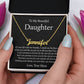 Personalized Name Necklace - To My Daughter From Mom