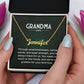 Grandma Gifts From Granddaughter Mothers Day Necklace Christmas Birthday Gift From Grandson To My Grandmother Pendant Jewelry Present With Message Card & Gift Box