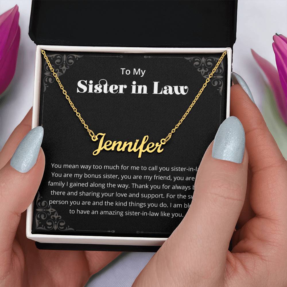 Gift for Sister-in-Law from Sister, Groom's Sister Necklace, Birthday Present for Sister-in-Law, Necklace for Future Sister-in-Law, Bonus Sister Gift, Wedding or Engagement Present