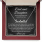 Daughter Personalized Name Necklace Jewelry Gift from Dad for Women, Teens, Girls Jewelry for Daughter Birthday Gifts from Father