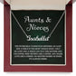 Auntie Gift Aunt Gifts From Niece, Personalized Name Necklace Birthday Christmas Jewelry For Aunt