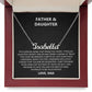 To My Daughter Necklace From Dad , Father Daughter Gifts From Dad, Birthday Gift For Daughter Adult, Father Daughter Necklace