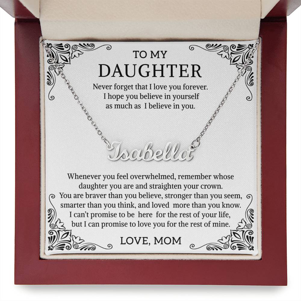 Name necklace daughter