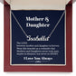 Mother Daughter Necklace - To My Daughter Necklace - Personalized Name Necklace  - Necklace For Daughter - Gift For Daughter From Mom - Birthday Gift For Daughter