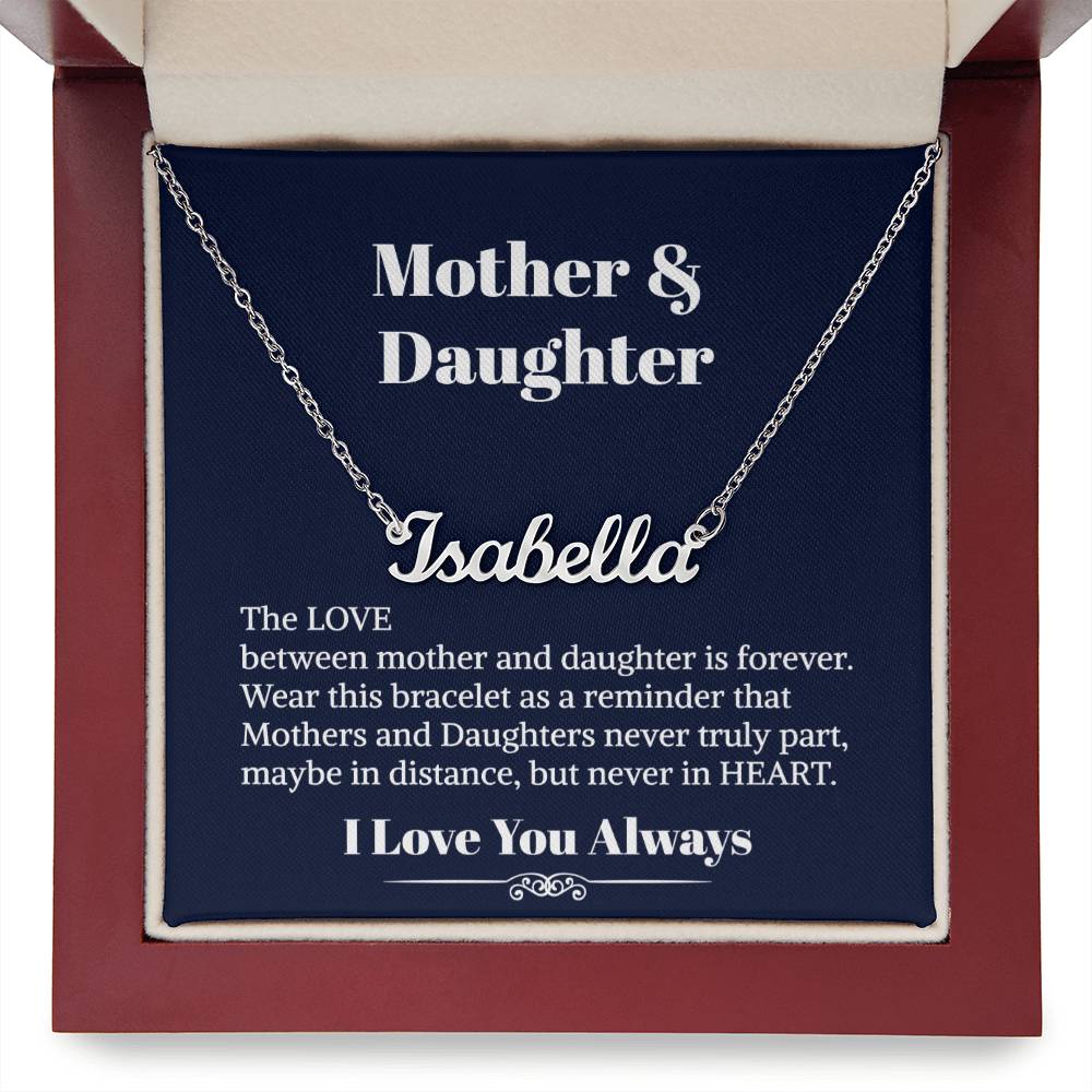 Mother Daughter Necklace - To My Daughter Necklace - Personalized Name Necklace  - Necklace For Daughter - Gift For Daughter From Mom - Birthday Gift For Daughter