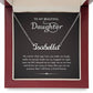 Daughter Gifts From Mom Dad To My Daughter Necklace Graduation Gifts Birthday Christmas Message Card LED Gift Box