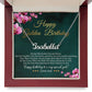 Golden Birthday Gift with Message Card - Happy Golden Birthday Necklace Gift for Her: Women, Girl, Sister, Daughter, Friend
