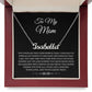 To My  Mom Necklace, To Mom Message Card Necklace, Mom Gift, Mom Mother's Day Gifts, Mom Birthday Jewelry, Mom Gift From Son
