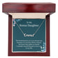 Heartfelt Birthday Surprise: Beautiful Personalized Name Necklace for My Wonderful Bonus Daughter