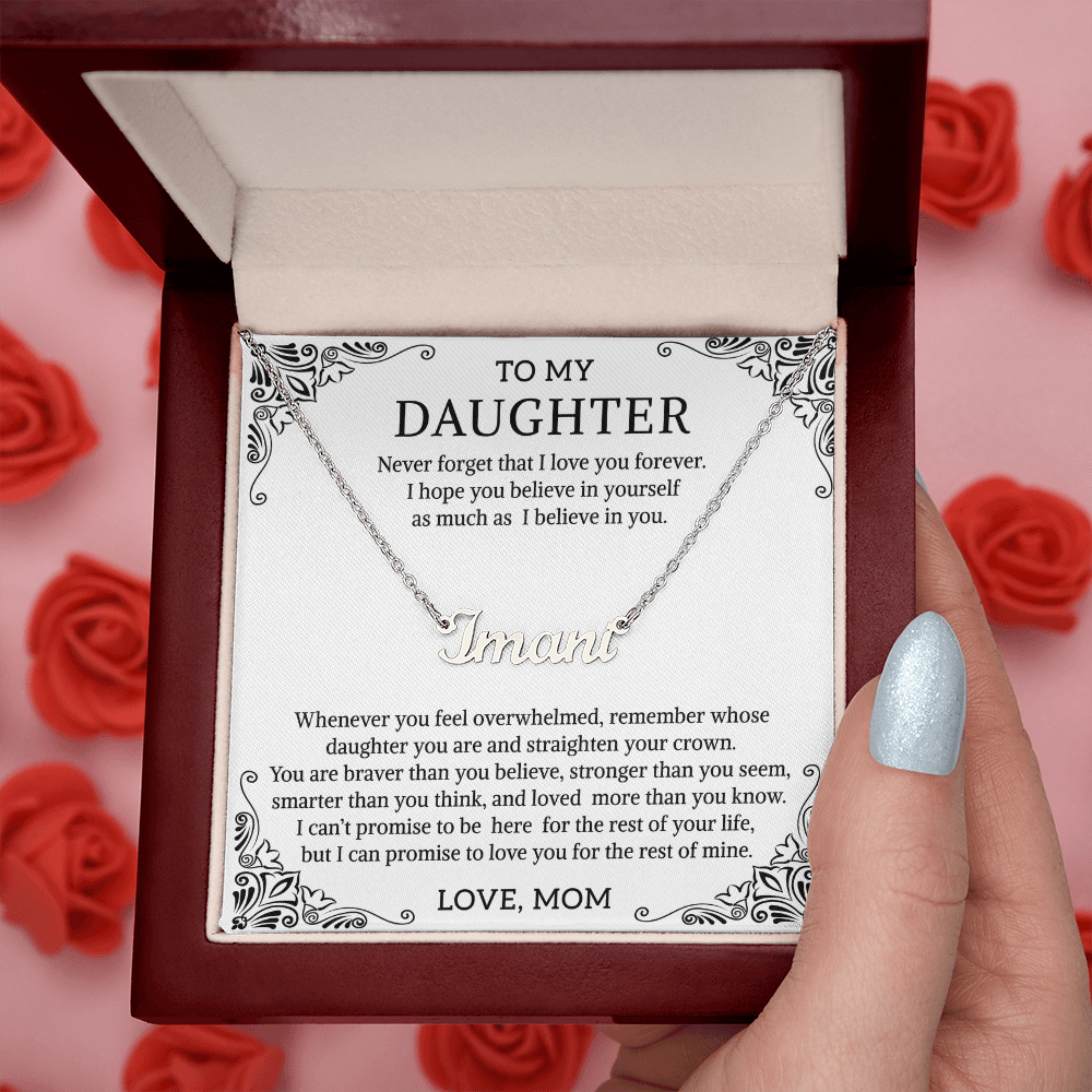 Name necklace daughter