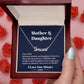 Mother Daughter Necklace - To My Daughter Necklace - Personalized Name Necklace  - Necklace For Daughter - Gift For Daughter From Mom - Birthday Gift For Daughter