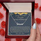 To My Daughter On Wedding Day Necklace From Mom, Beautiful Daughter Wedding Gift Jewelry Necklace Styles On Birthday, Bride Gift From Mom, And Wedding Gifts For Daughter.