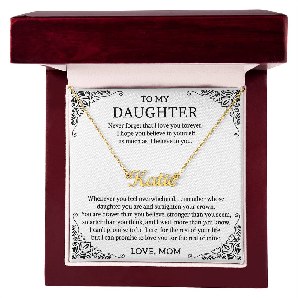 Name necklace daughter