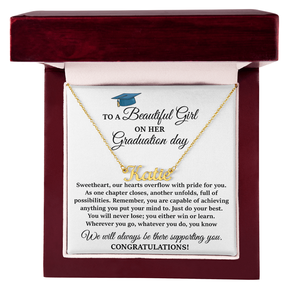 gradute on her gradute