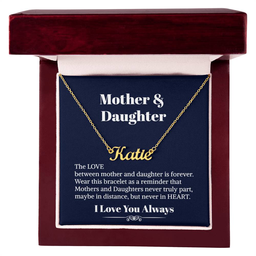 Mother Daughter Necklace - To My Daughter Necklace - Personalized Name Necklace  - Necklace For Daughter - Gift For Daughter From Mom - Birthday Gift For Daughter