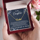 My Daughter Personalized Name Necklace, Personalized Gift for Daughter, Daughter Birthday Gift Message Card Jewelry, Personalized Jewelry